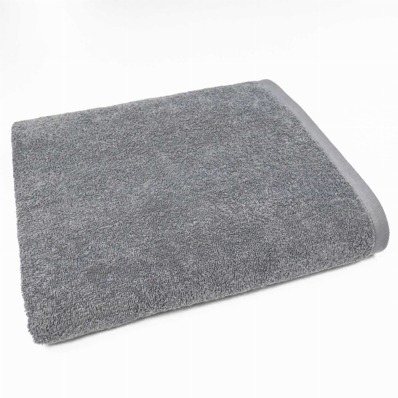 Рушник великий банний махровий GM Textile 100х150см 400г/м2 (Сірий)